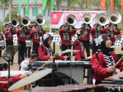 Bawa Tema “Gajah Mada” Marching Band WPS Meriahkan Upacara Hari Pramuka ke 58