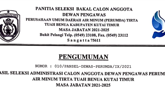 pengumuman-hasil-seleksi-pengawas-pdam-kutai-timur