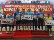 Polres Kutim Ajak Forkopimda dan Perusahaan Tanding Bulu Tangkis