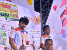 Aditya dan Alivany Puncaki Kecepatan Nasional di Nomor Speed Panjat Tebing Piala Bupati Kutim