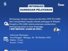 Perumdam TTB Kutim Rawat IPA Kabo, Distribusi Air Turun Tekanan Sementara