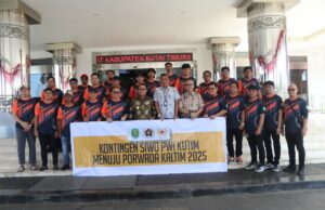 Lepas Kontingen Kutim ke Porwada Kaltim, Mahyunadi Sebut Sinergi Bisa Terjalin Lewat OlahragaÂ