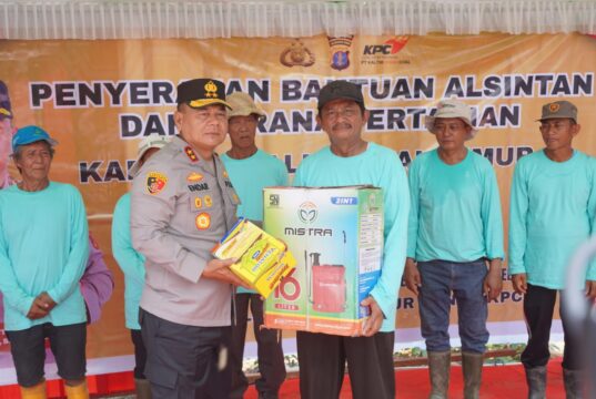 Bantuan Polda Kaltim Perkuat Petani Eks Tambang di Kutim