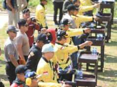 Forkompida Kutim Semarakkan Lomba Menembak HUT ke-80 Bhayangkara